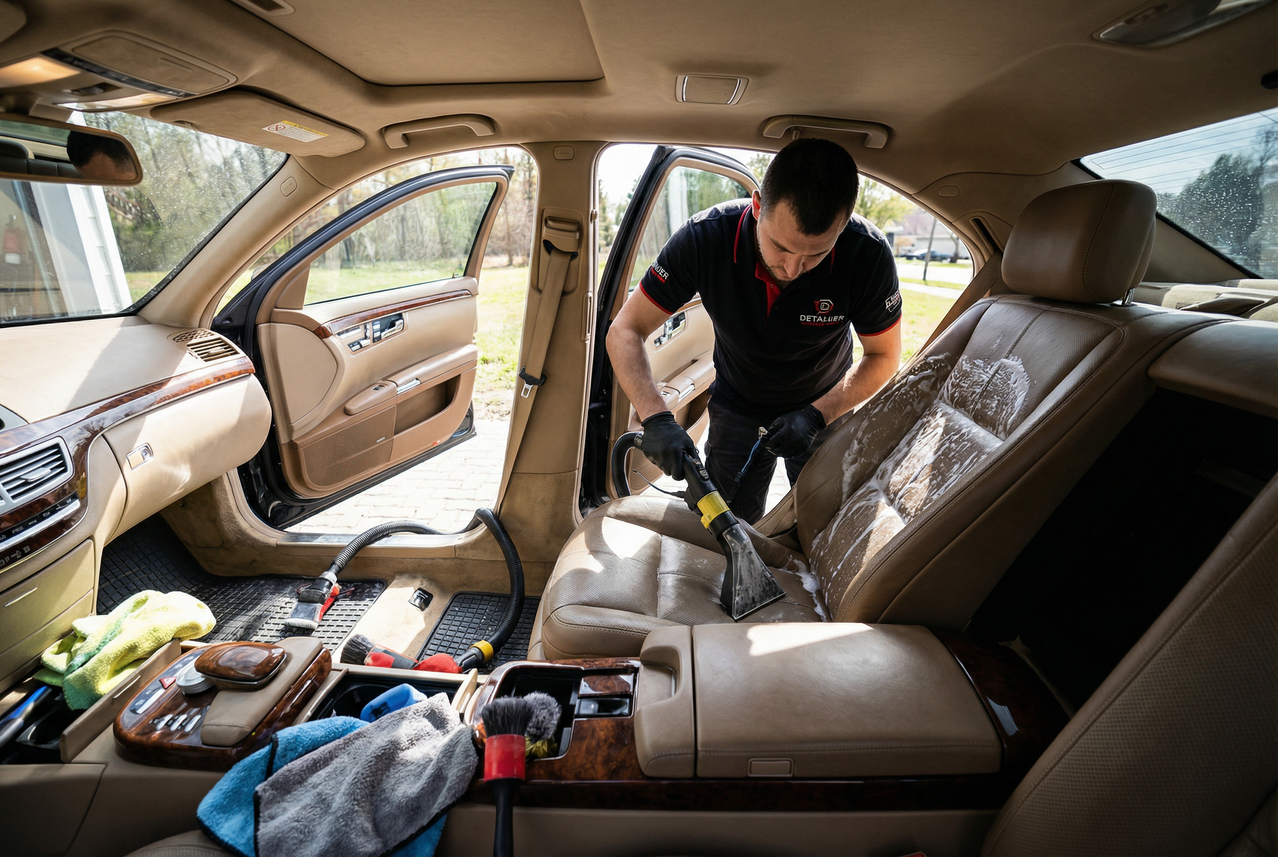 Professional mobile car detailing service in Orange County, California - interior detail service - JIMENEZ ROYAL WASH