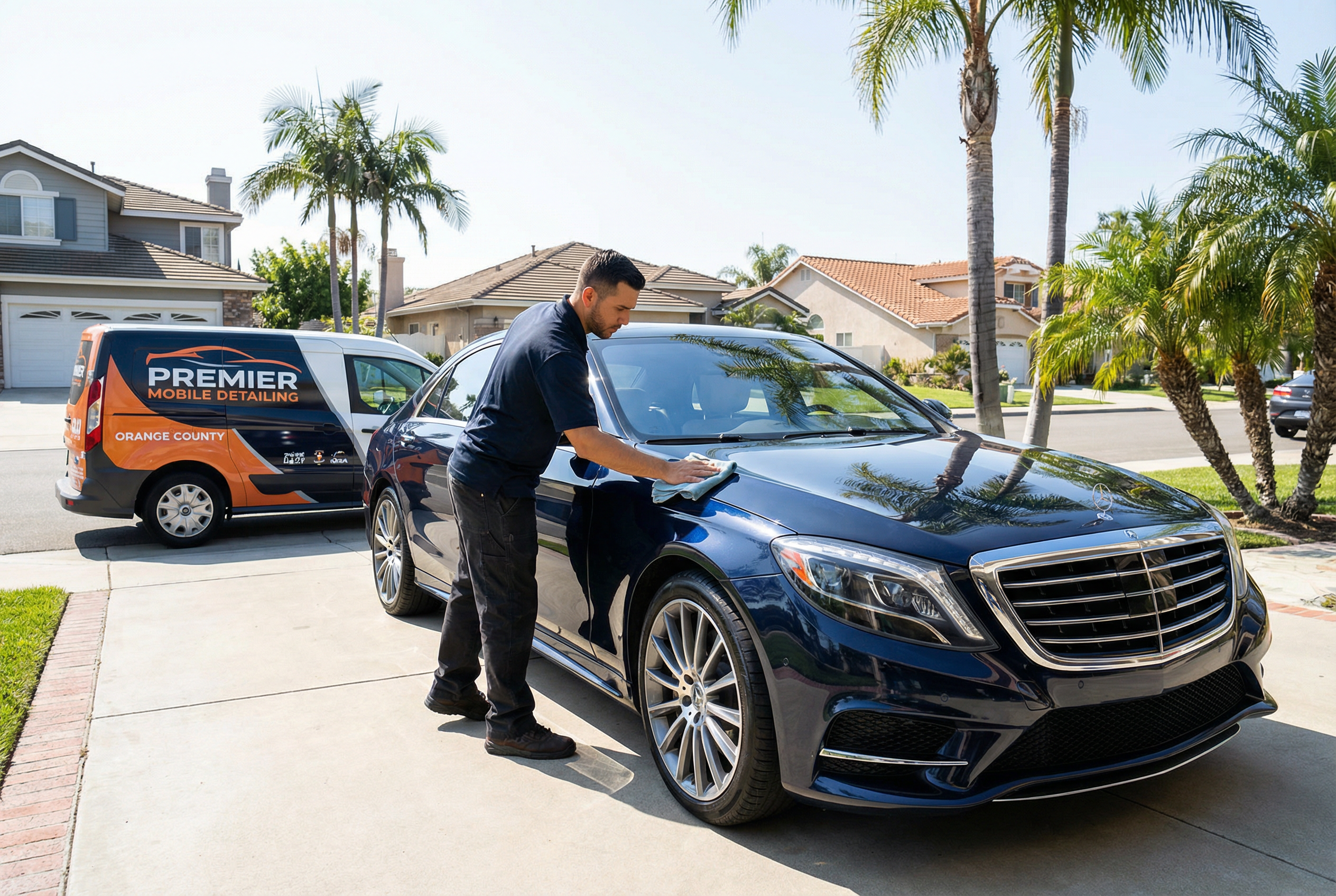 Professional mobile car detailing service in Orange County, California - royal detail service - JIMENEZ ROYAL WASH