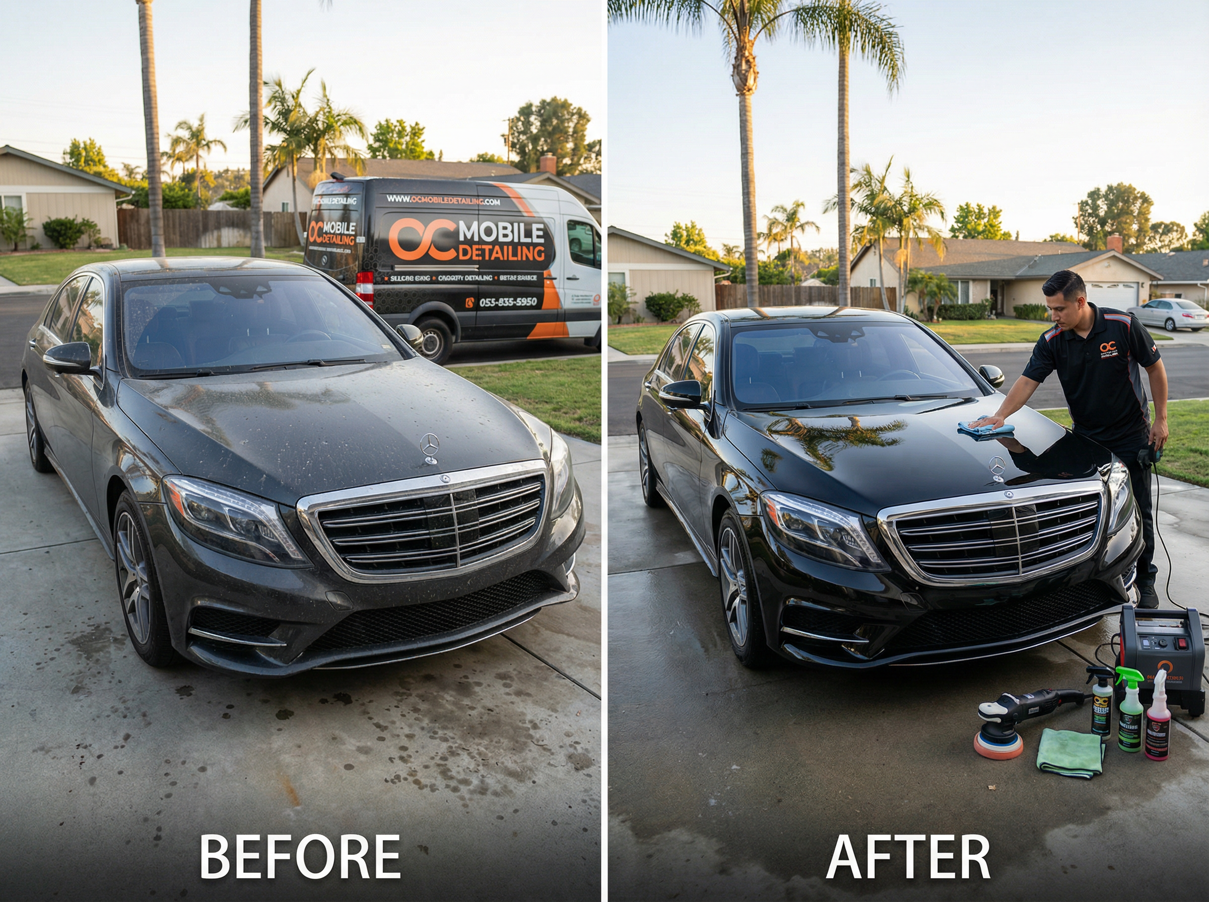 Professional mobile car detailing service in Orange County, California - royal detail service - JIMENEZ ROYAL WASH